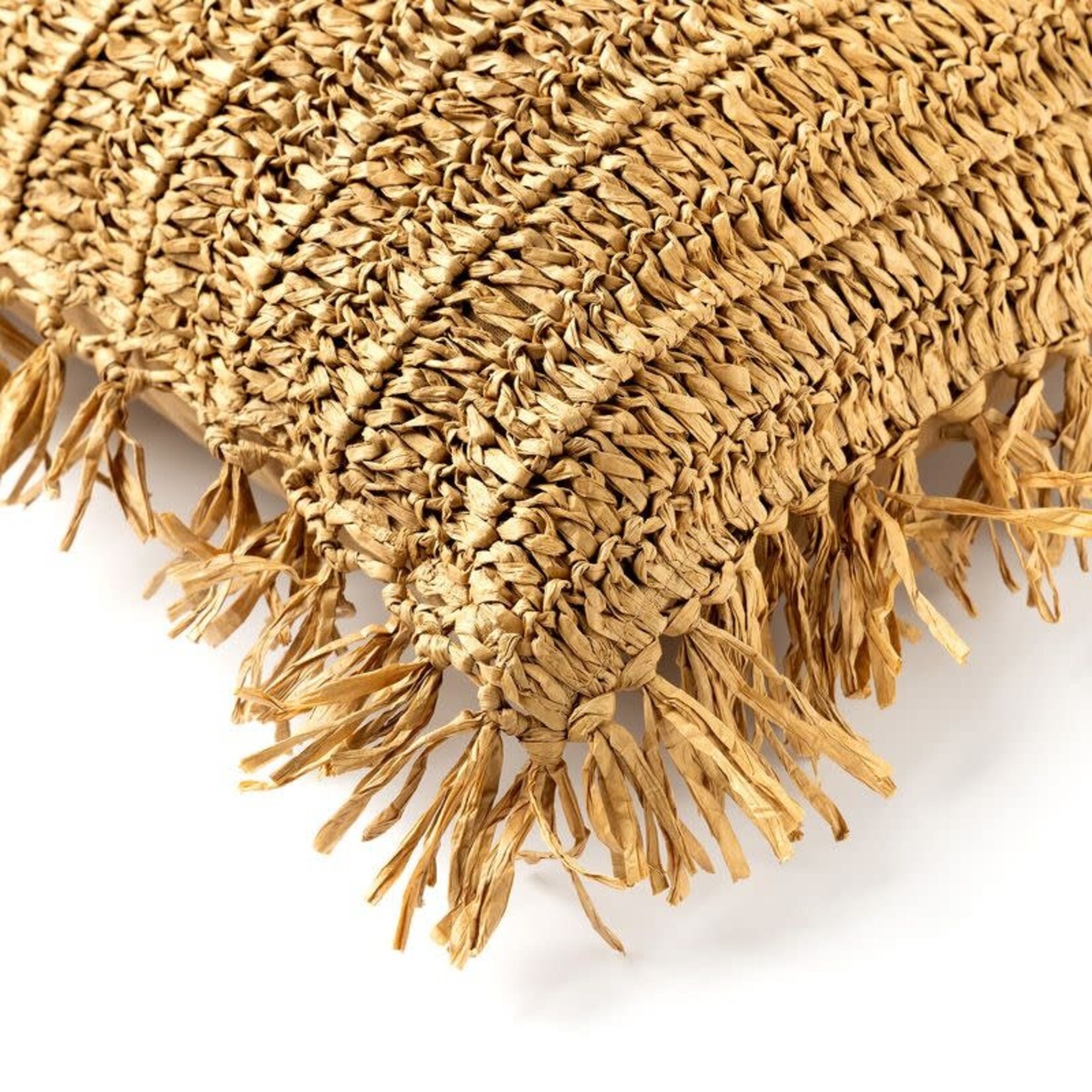 Bivouac Coussin Raphia Naturel 45*45