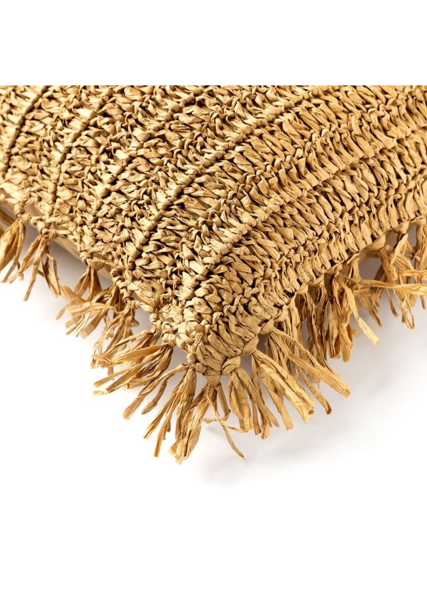 Bivouac Coussin Raphia Naturel 45*45
