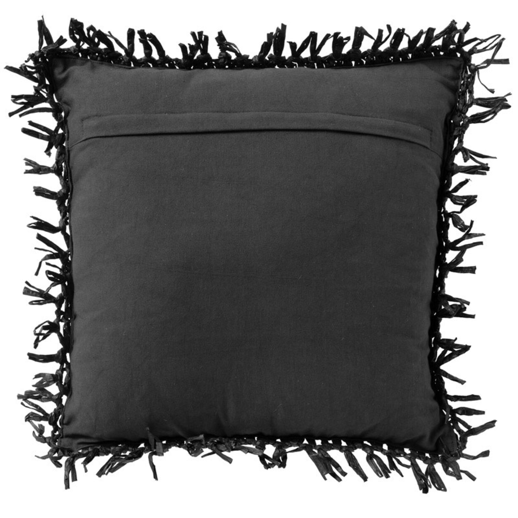 Bivouac Coussin Raphia Noir 45*45