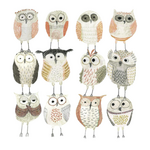 Serviettes en Papier Owls Hiboux 33*33