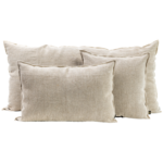 Haomy Housse de coussin Chennai Lin Naturel 40*60