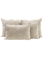 Haomy Housse de coussin Chennai Lin Naturel 40*60