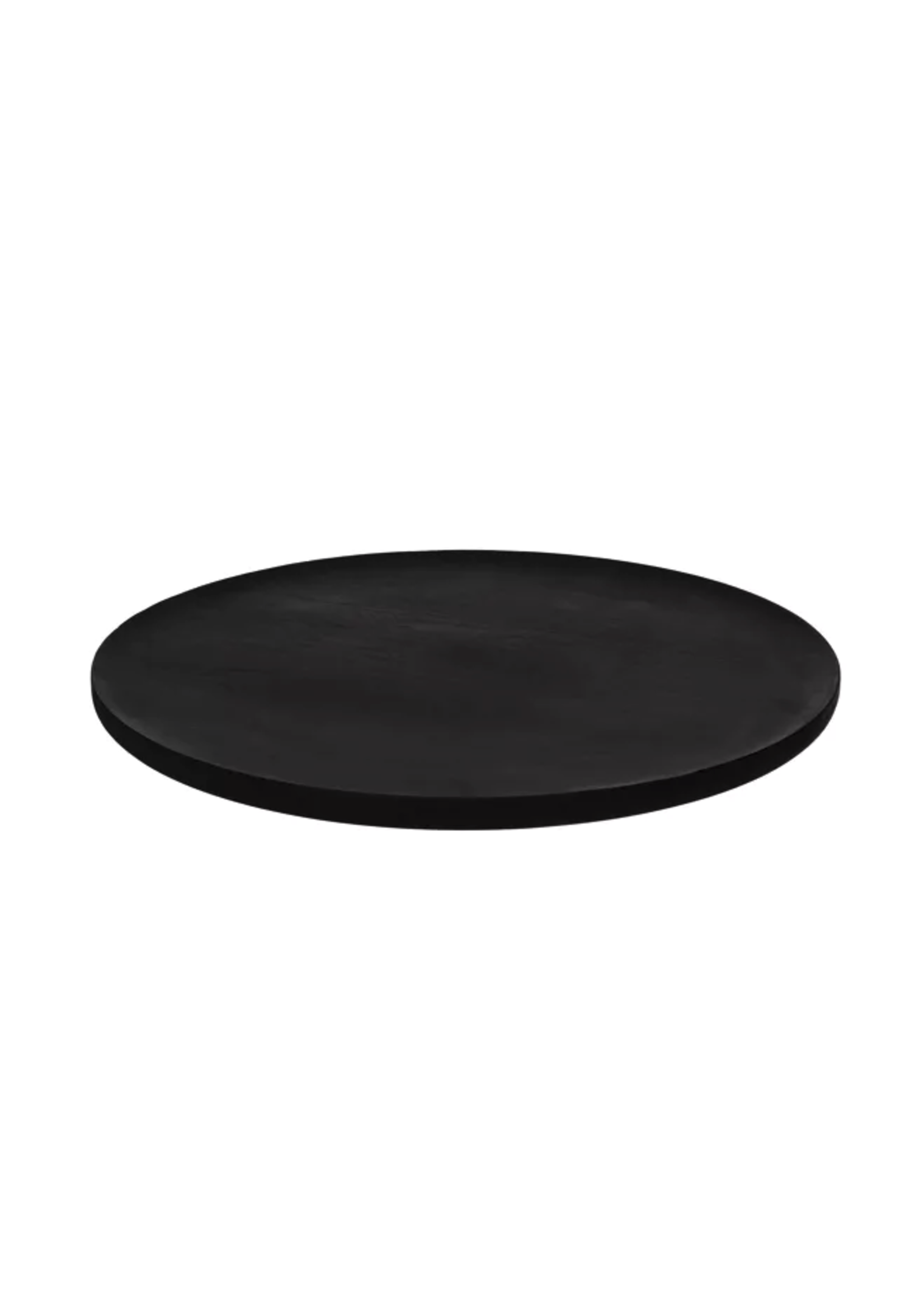 Pomax Maclear Plateau Acacia Noir Dia 50 cm