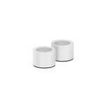 Uyuni Light Candle Holder Blanc Mat Set de 2 pièces