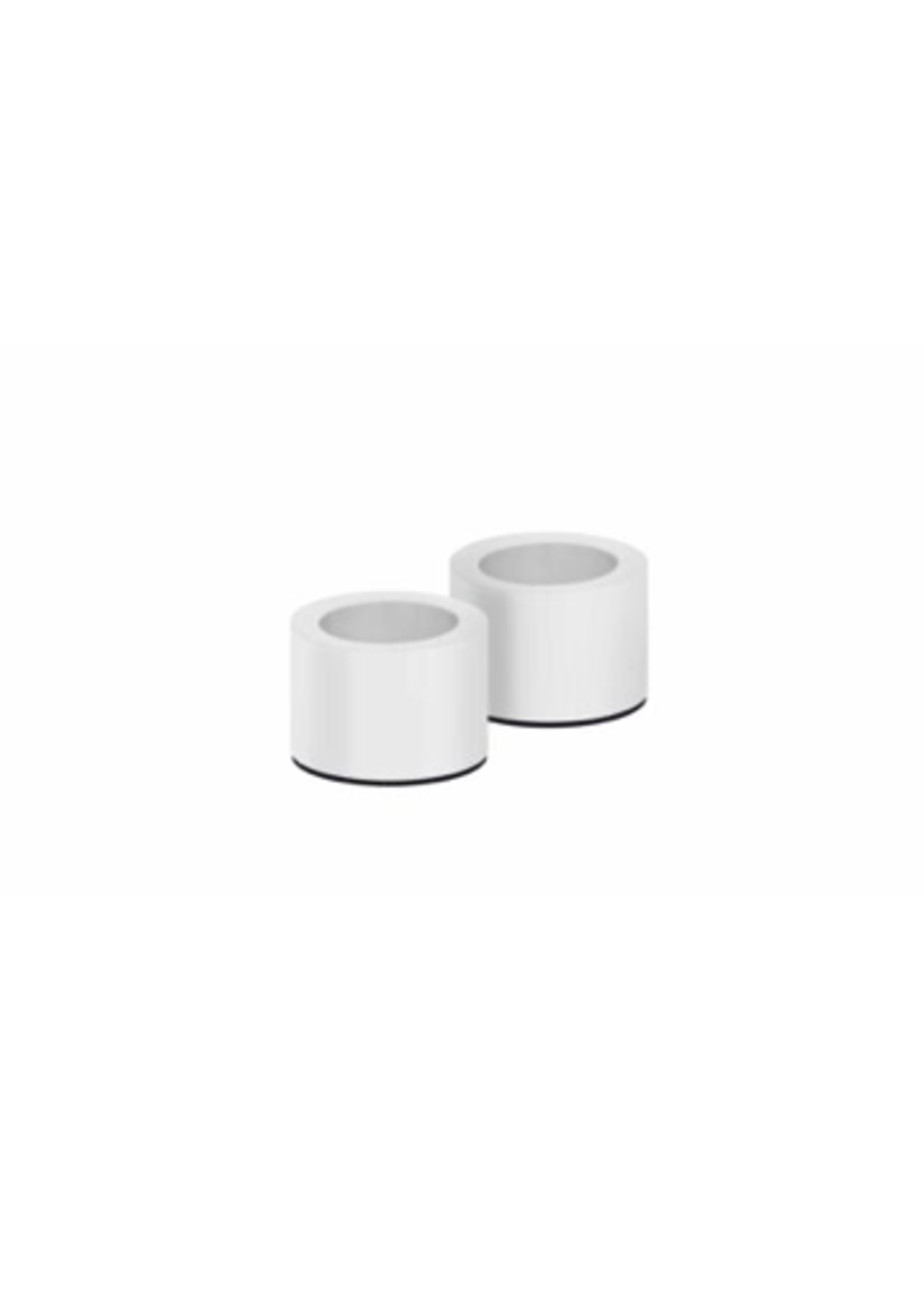 Uyuni Light Candle Holder Blanc Mat Set de 2 pièces