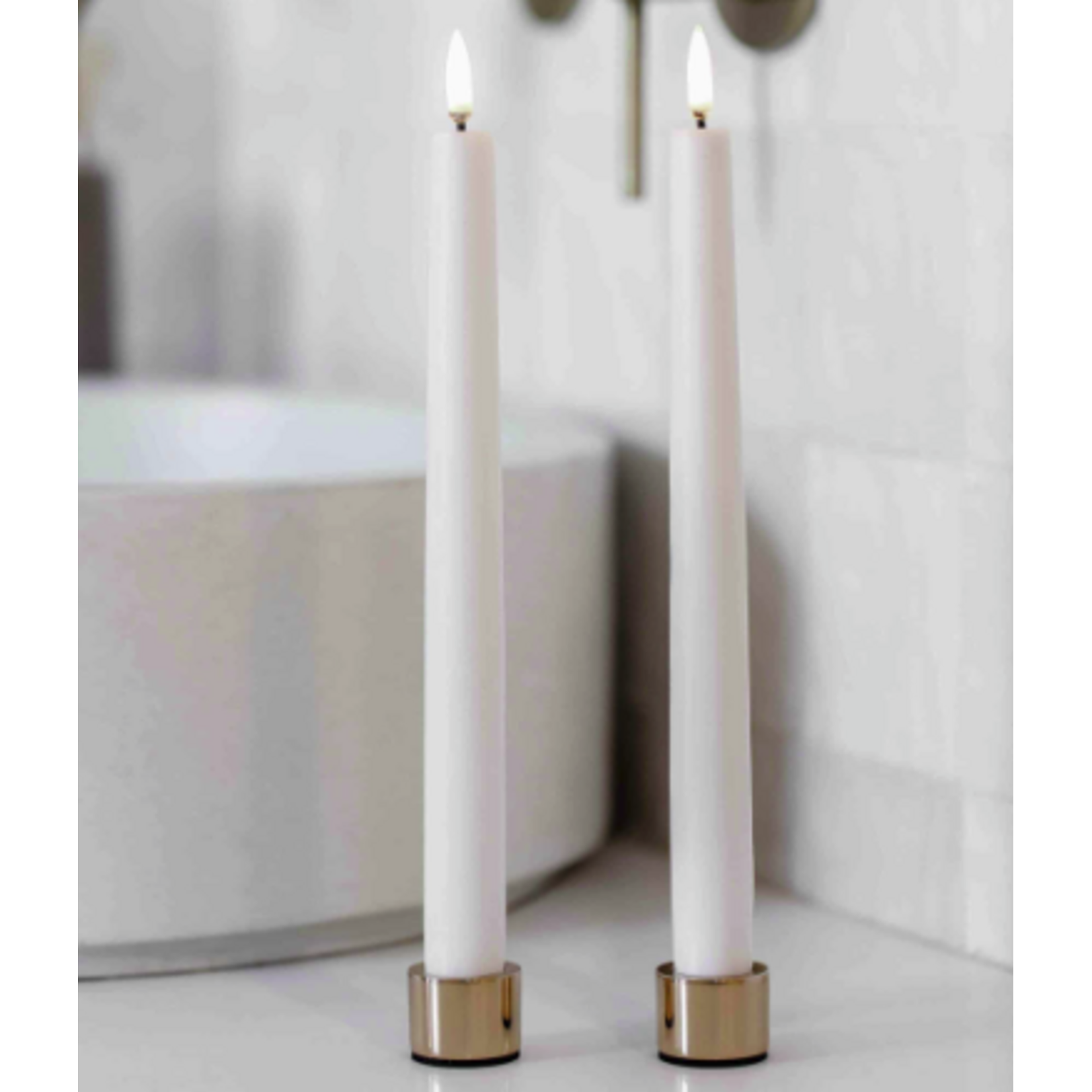 Uyuni Light Candle Holder Doré Mat Set de 2 pièces