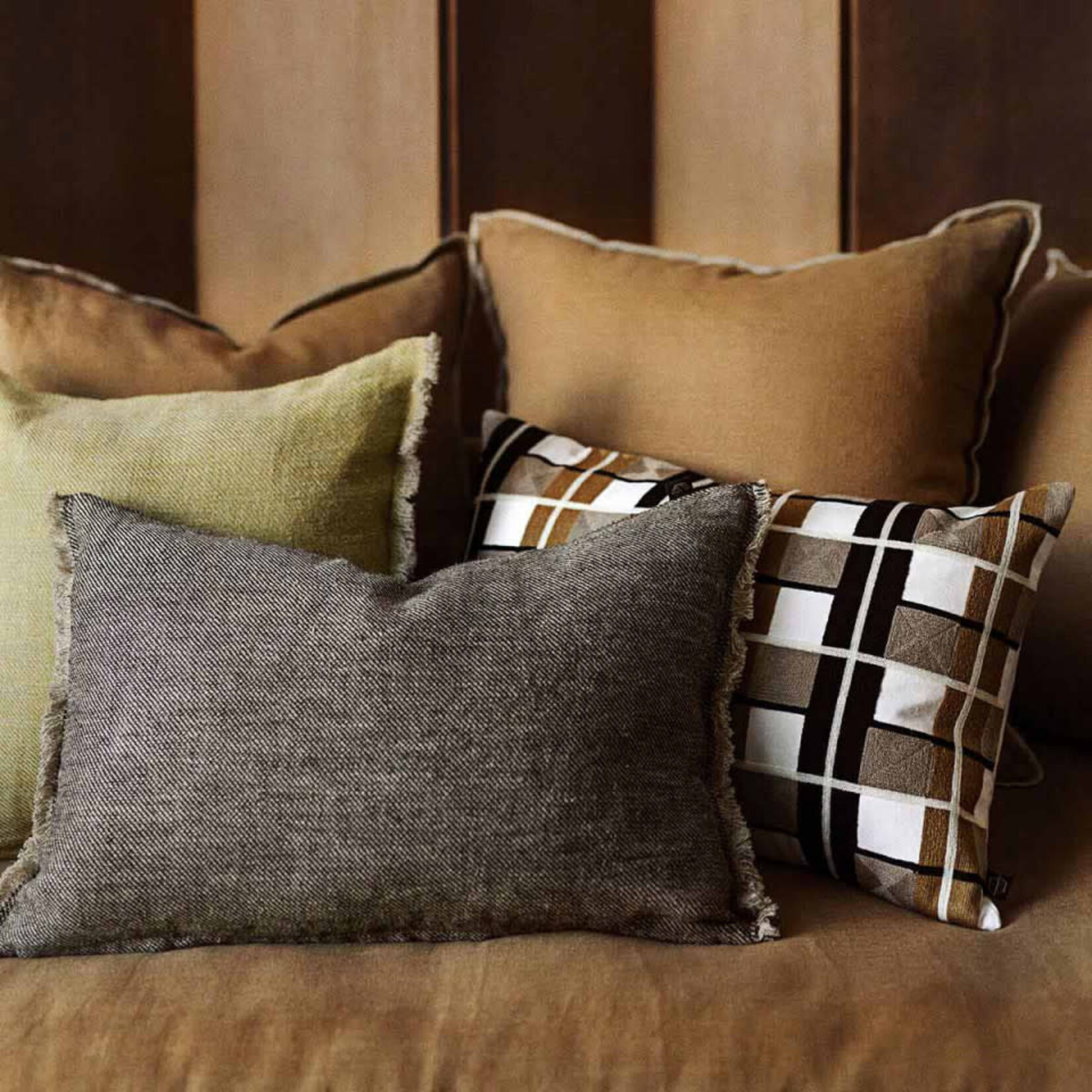 Haomy Housse de coussin Takayama Gold 40*60