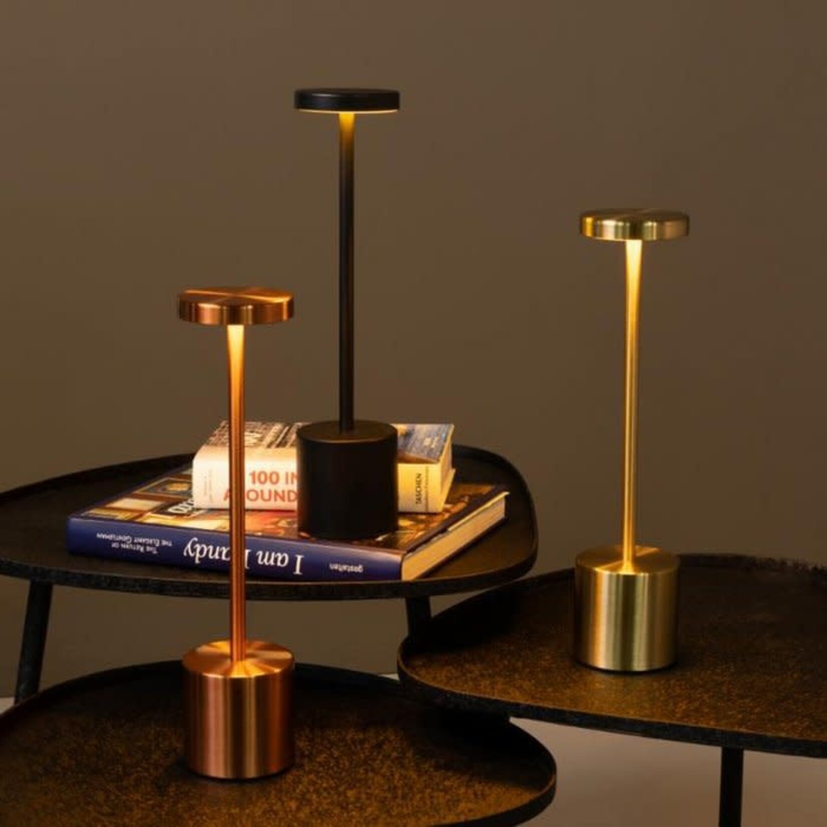 Bivouac Lampe Led Sans Fil Doré Mat