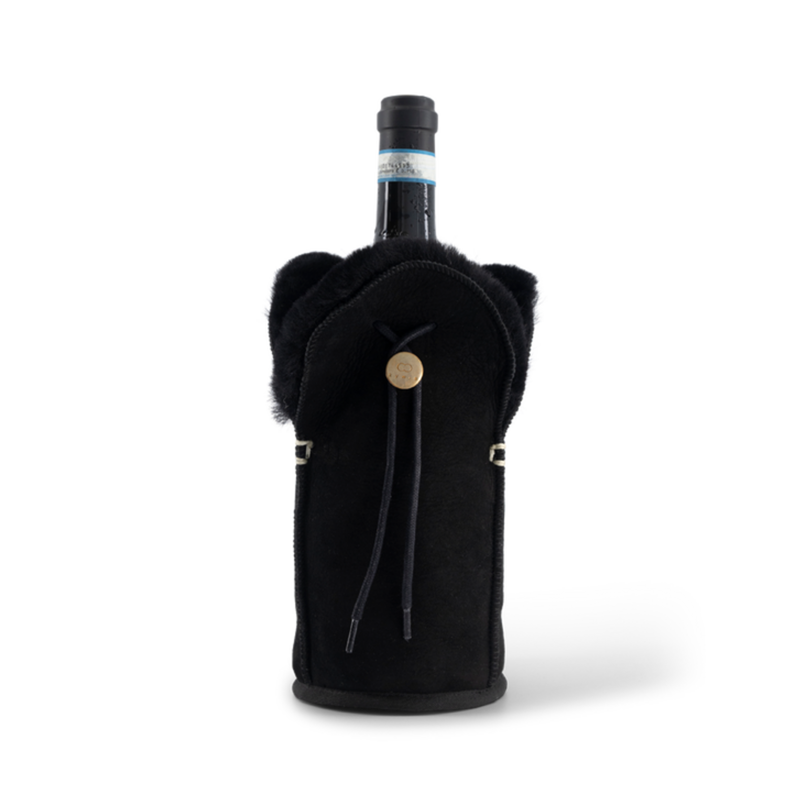 Kywie Champagne Black Suede