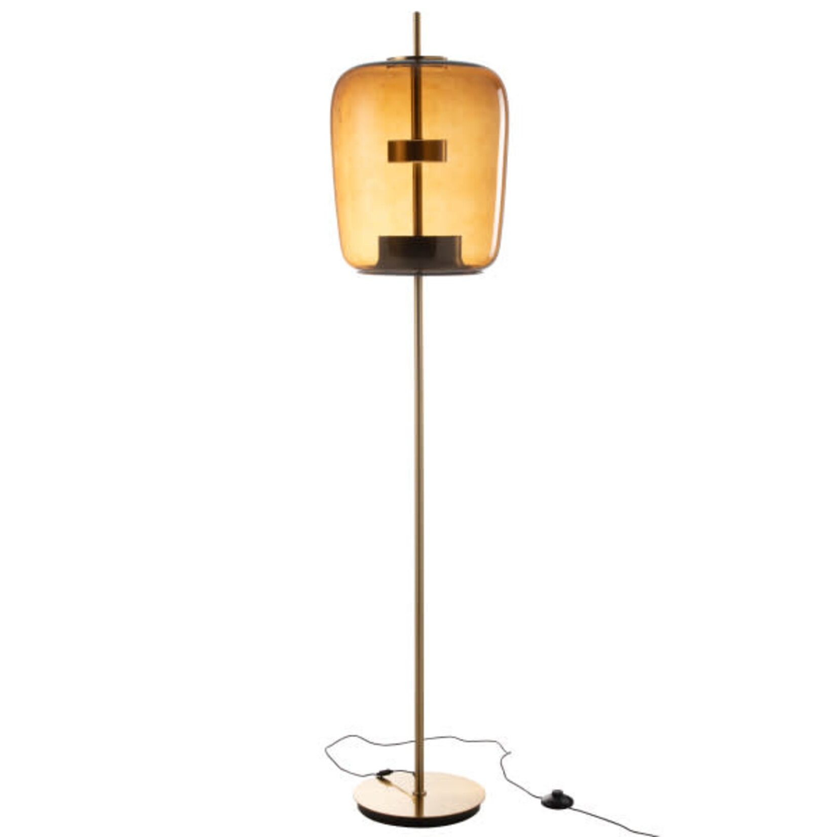 Lampadaire Led Verre Marron 168 cm