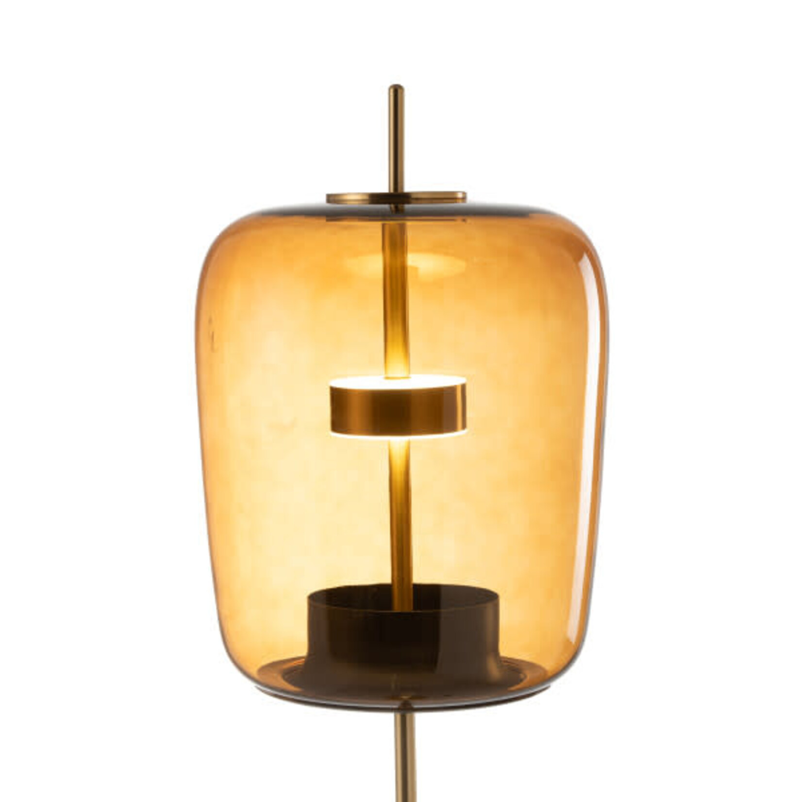 Lampadaire Led Verre Marron 168 cm