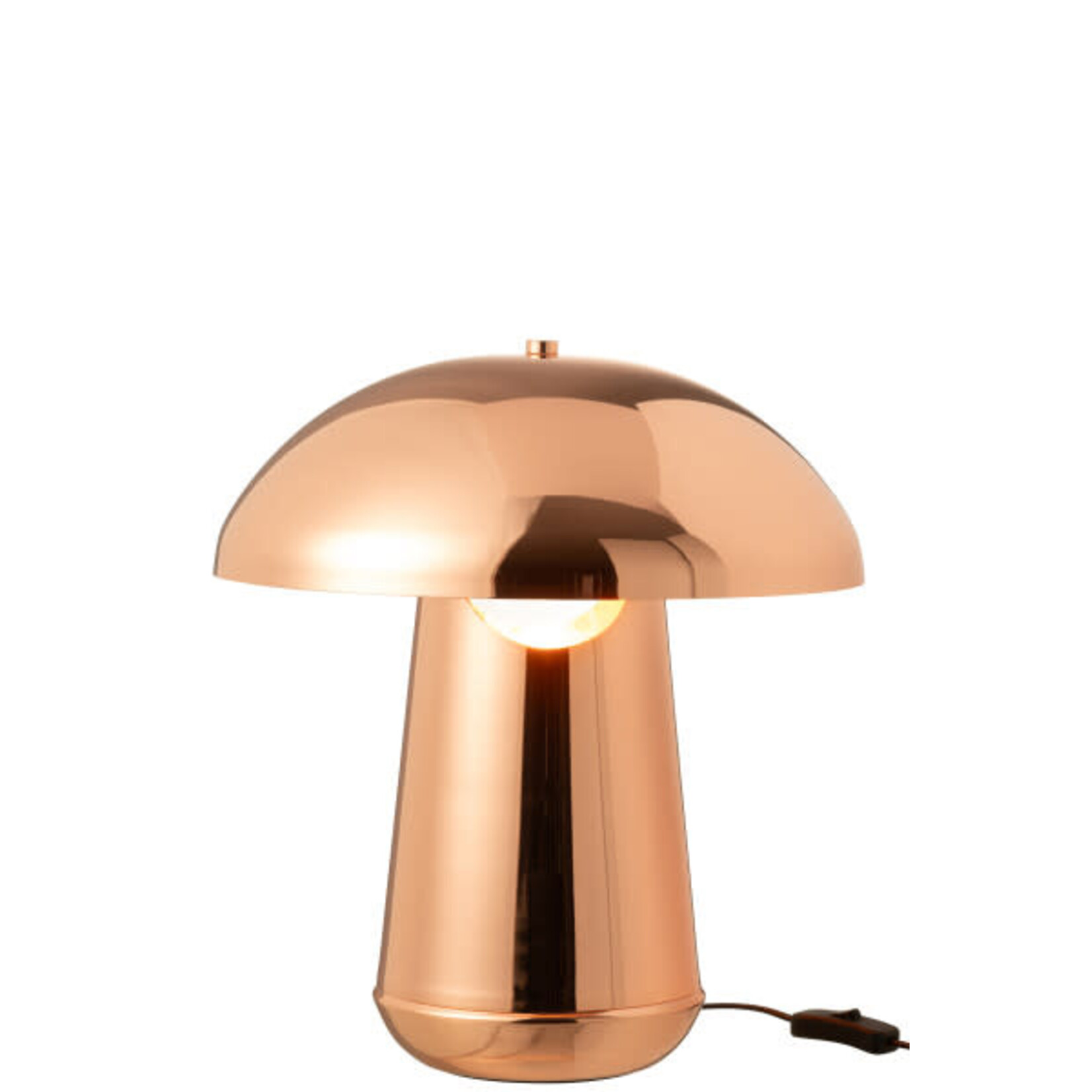 Lampe Champignon Métal Cuivré 43 cm