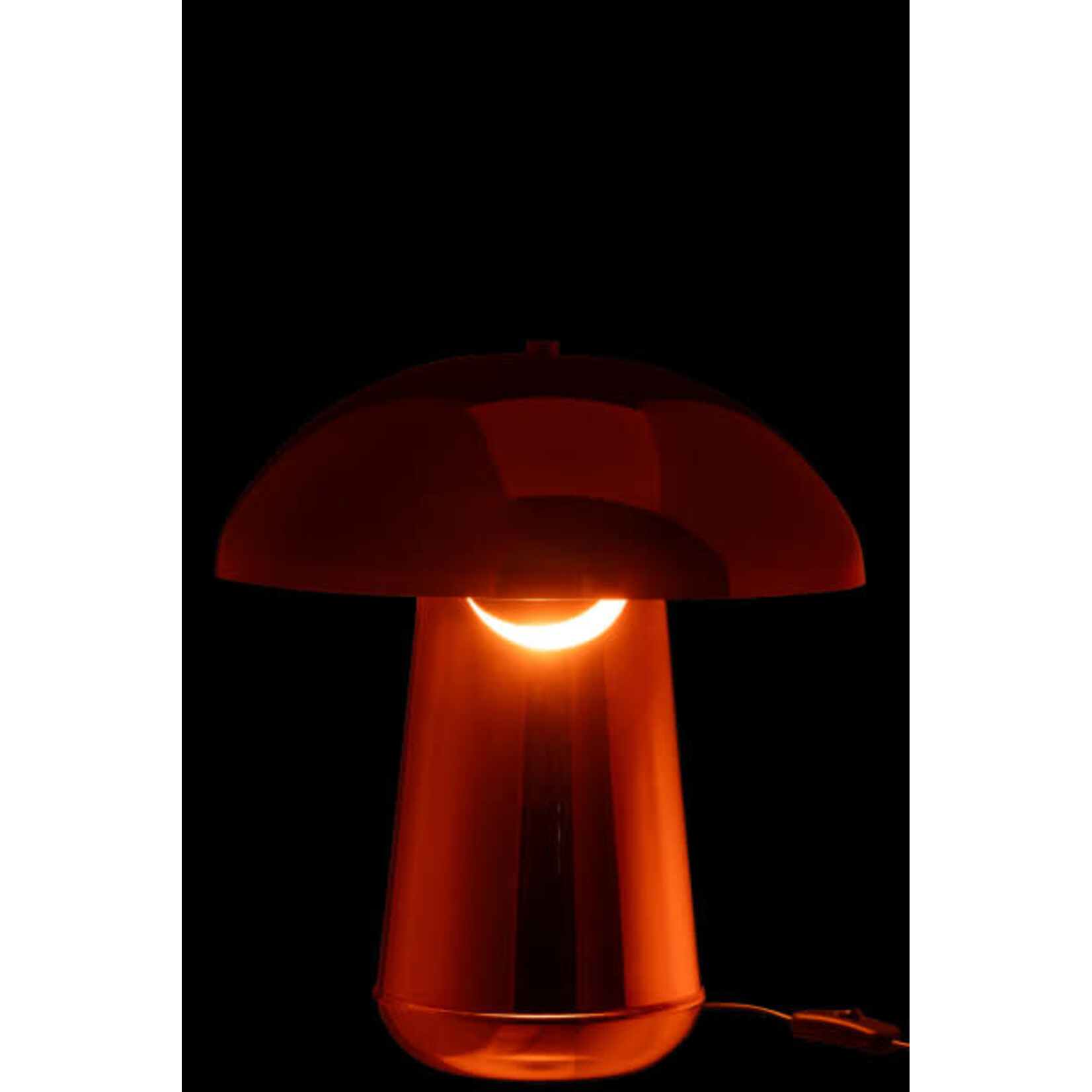 Lampe Champignon Métal Cuivré 43 cm