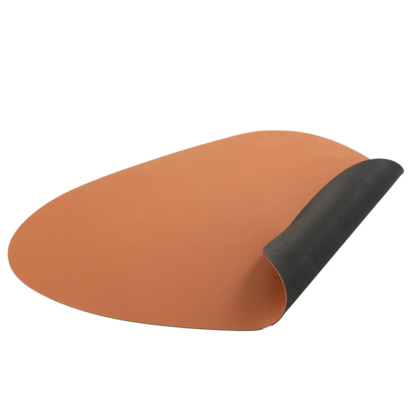 Set de Table Organique PVC Noir et Cognac