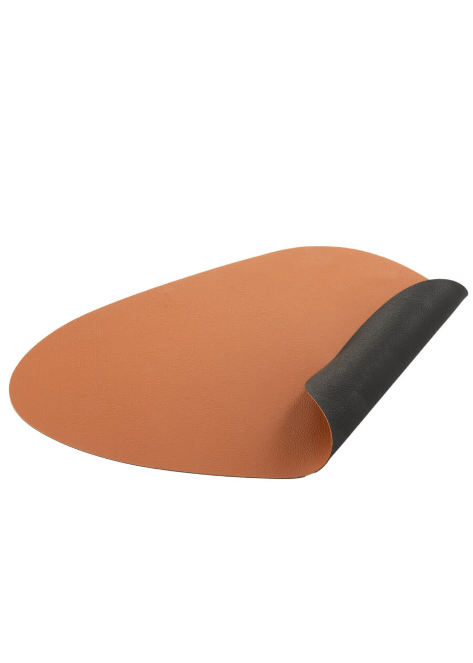 Set de Table Organique PVC Noir et Cognac