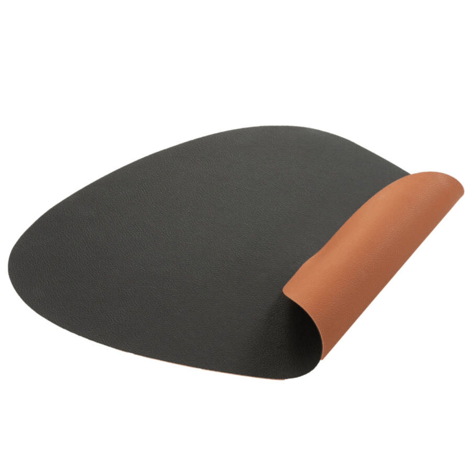 Set de Table Organique PVC Noir et Cognac