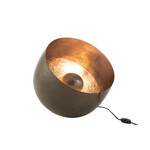 Bivouac Lampe de Sol Métal Noir et Or L 33 cm