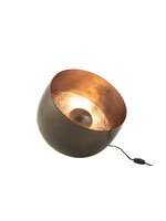 Bivouac Lampe de Sol Métal Noir et Or L 33 cm