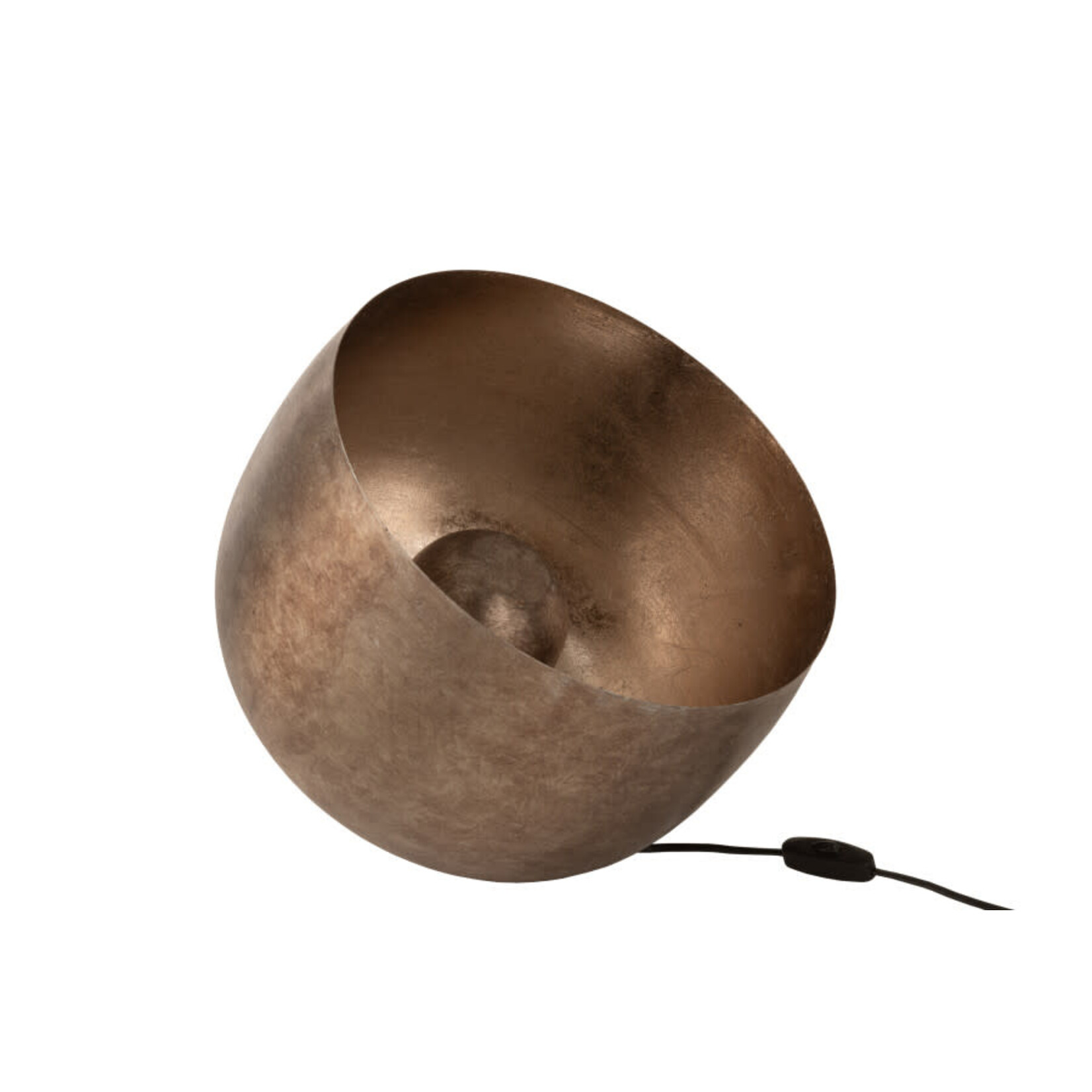 Bivouac Lampe de Sol Métal Or L 33 cm