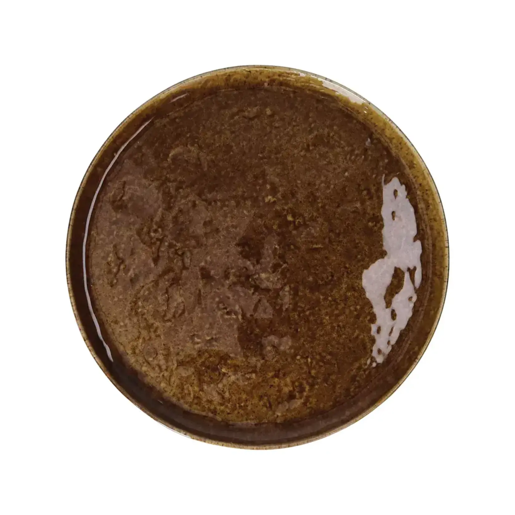 Pomax Spiro Brun Assiette à Dessert 21 cm