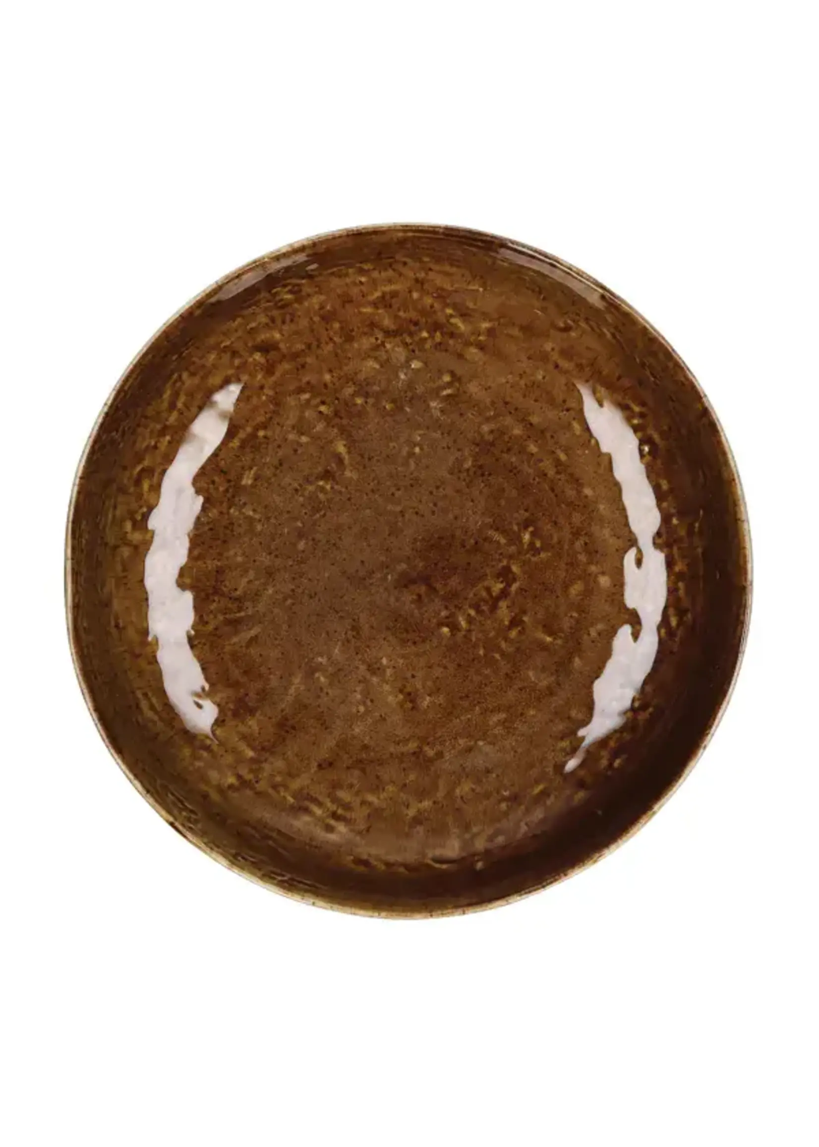 Pomax Spiro Brun Bol à Pâtes 24 cm