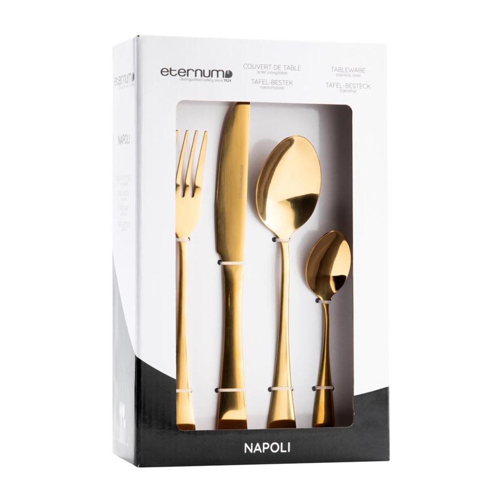 Eternum Napoli Or Brillant Ménagère Couverts 16 pièces (4 personnes)
