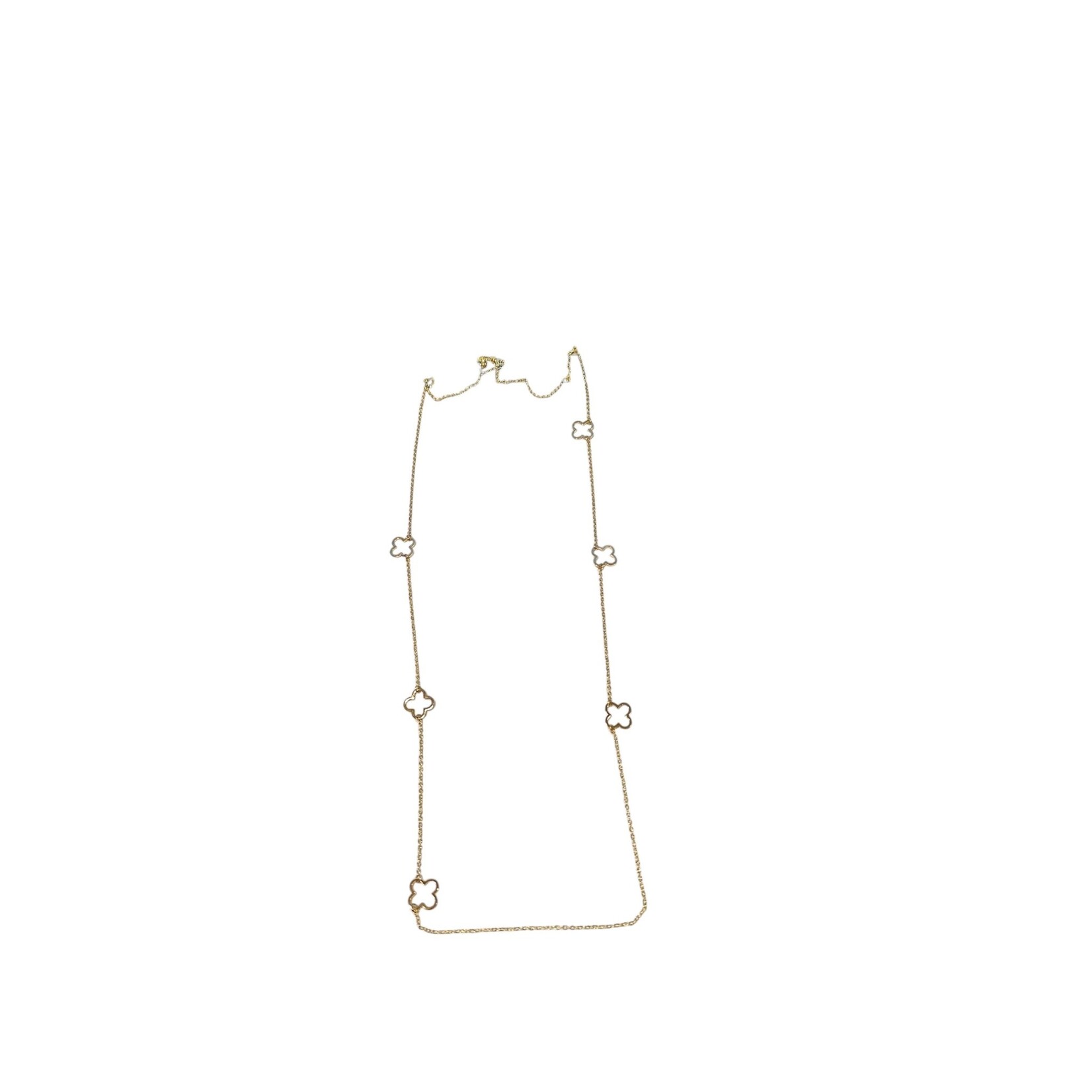 By 164 Sautoir 6 Trèfles OR