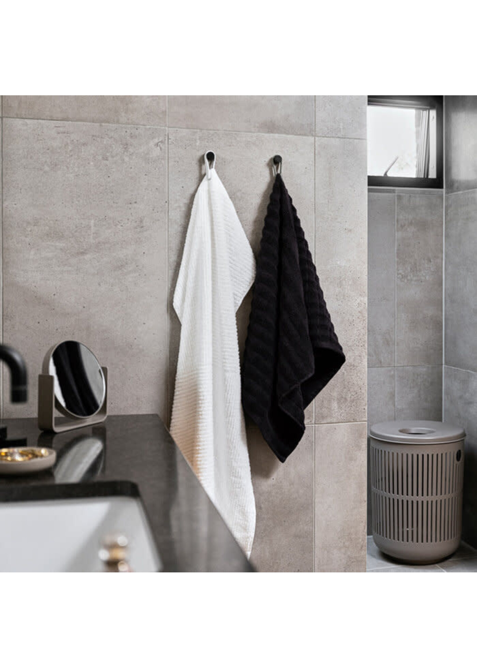 Zone Loop Black Porte Serviette 2 Pièces Aimanté