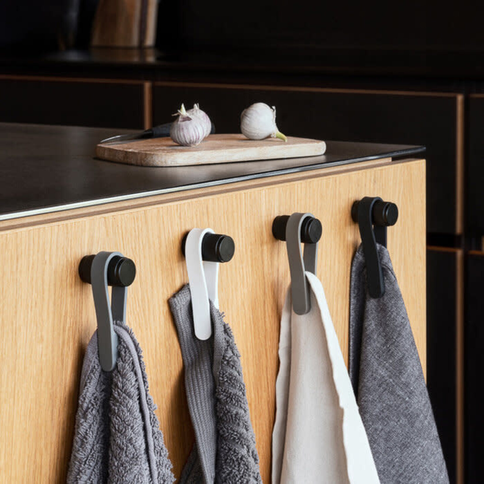 Zone Loop White Porte Serviette 2 Pièces Aimanté