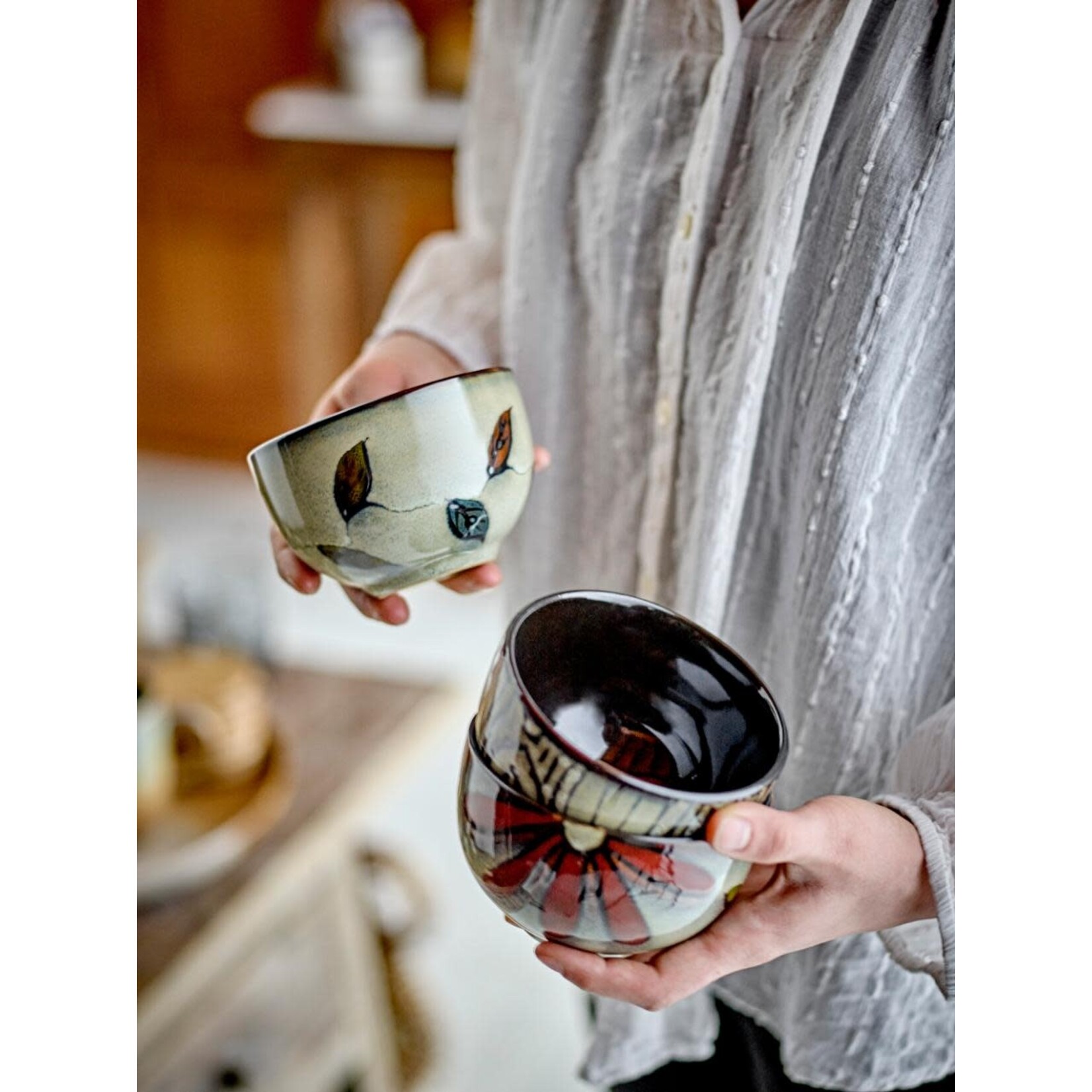 Bloomingville Samran Bol Grès Graphique