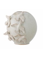 Bloomingville Abira Vase Déco Nature Grès Oiseaux 27*25 cm