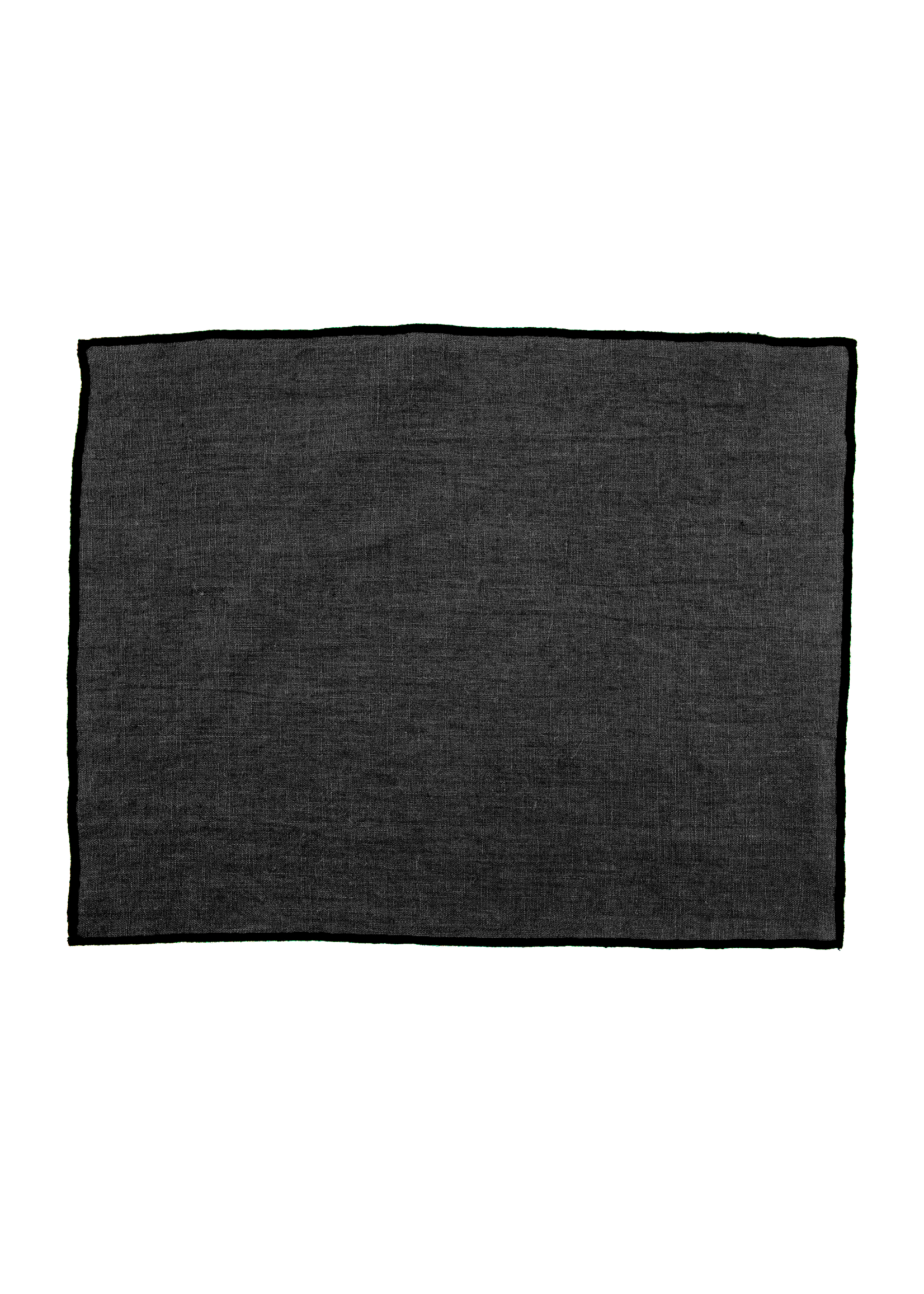 Haomy Set de Table Borgo Enduit Noir