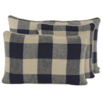 Haomy Housse de coussin Palma Encre 45*45