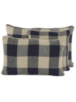 Haomy Housse de coussin Palma Encre 45*45