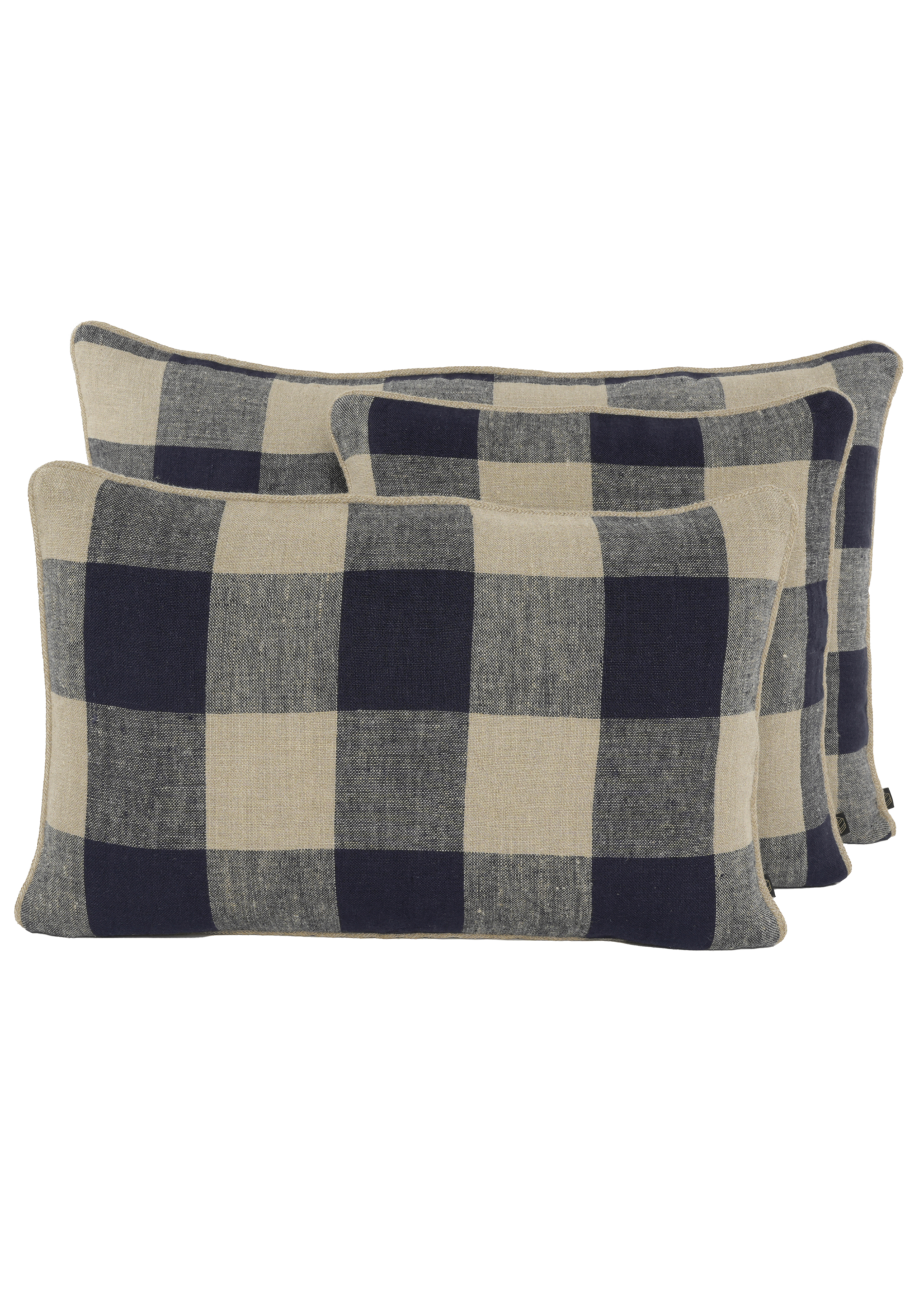 Haomy Housse de coussin Palma Encre 45*45