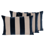 Haomy Housse de coussin Brisbane Encre 45*45