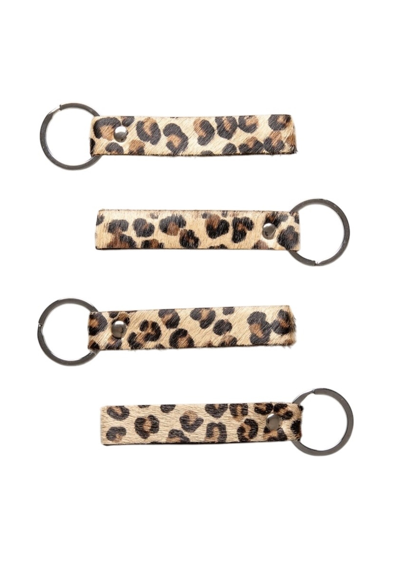 Porte clef Cuir Léopard