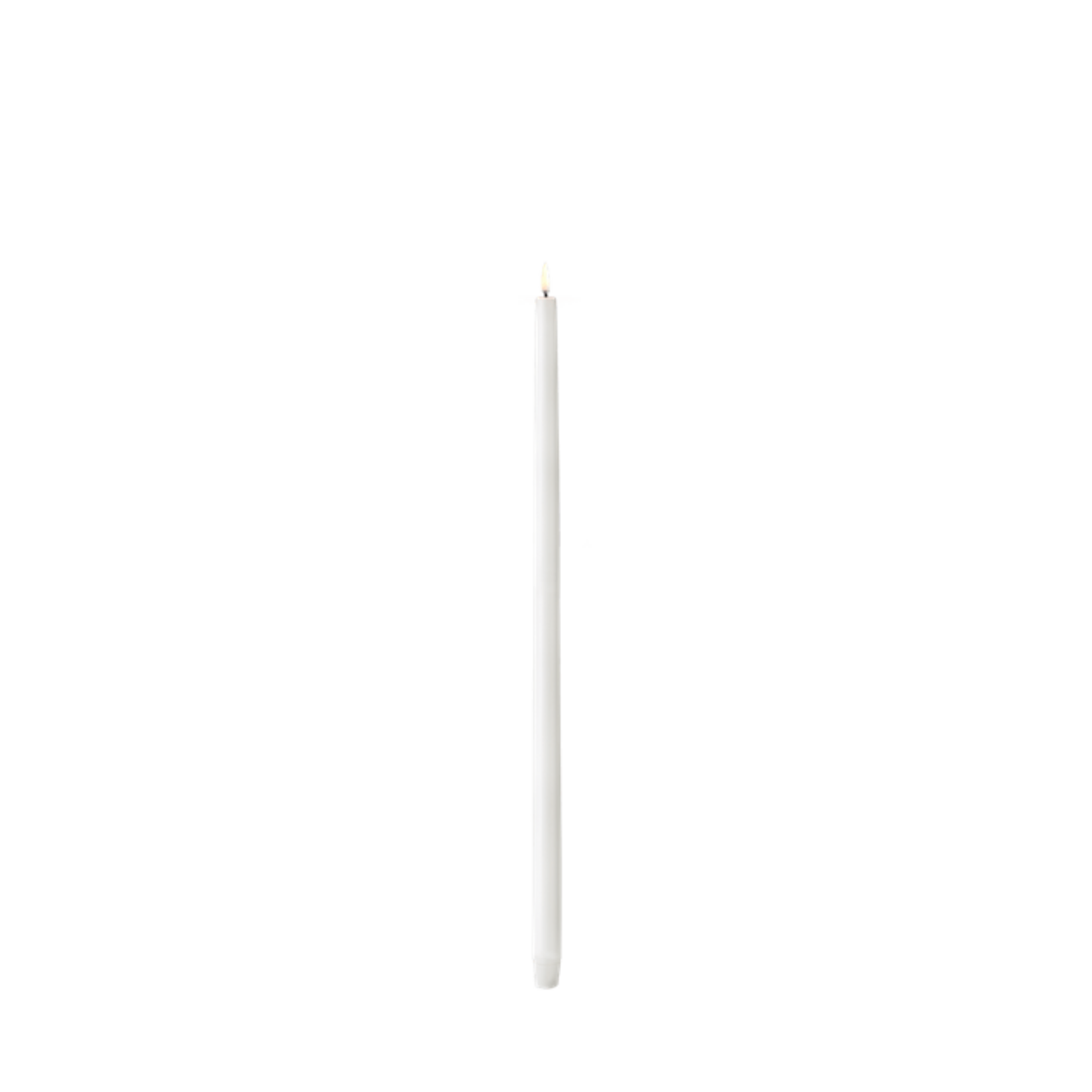 Uyuni LED Tall taper candle, Nordic white 55 cm
