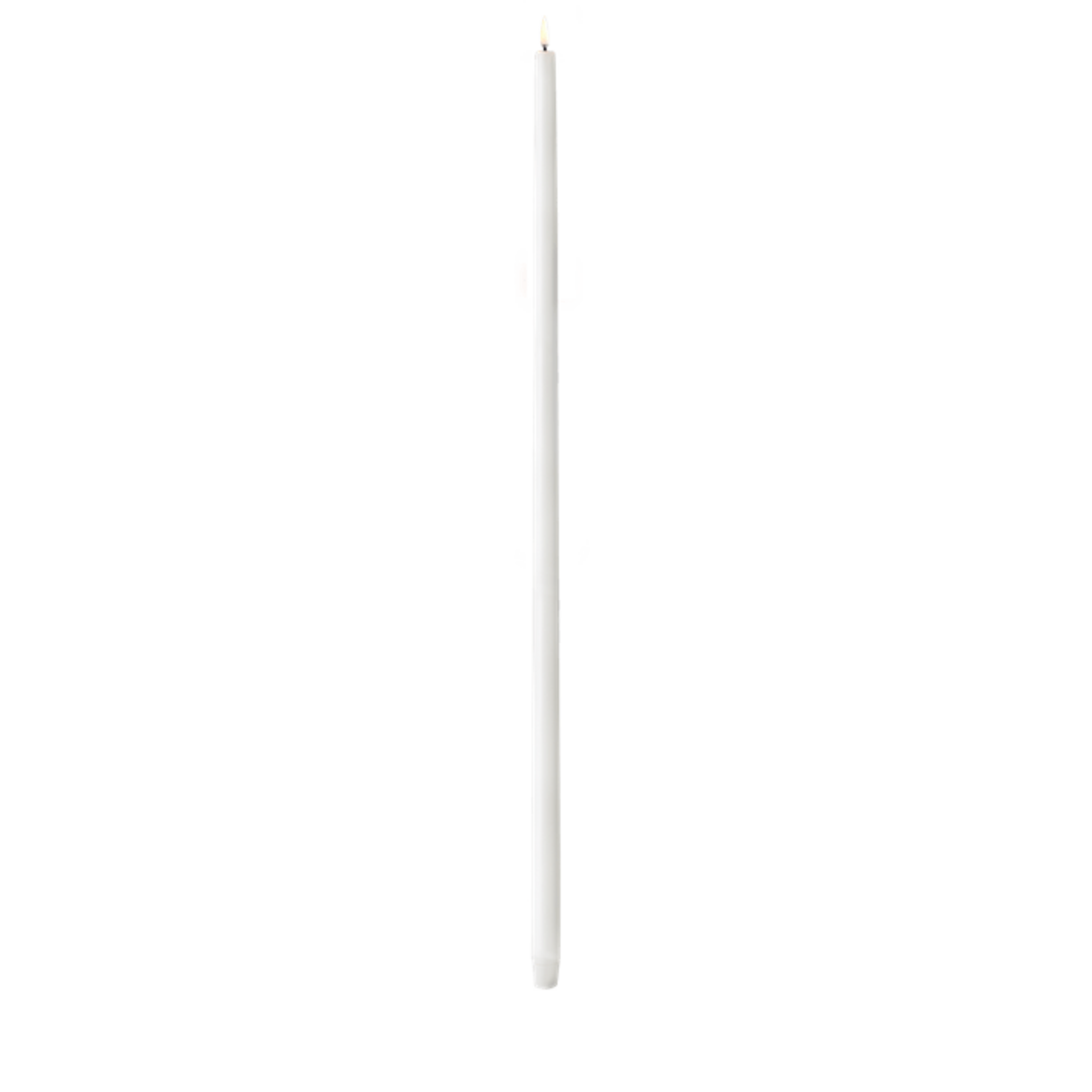 Uyuni LED Tall taper candle, Nordic White 75 cm