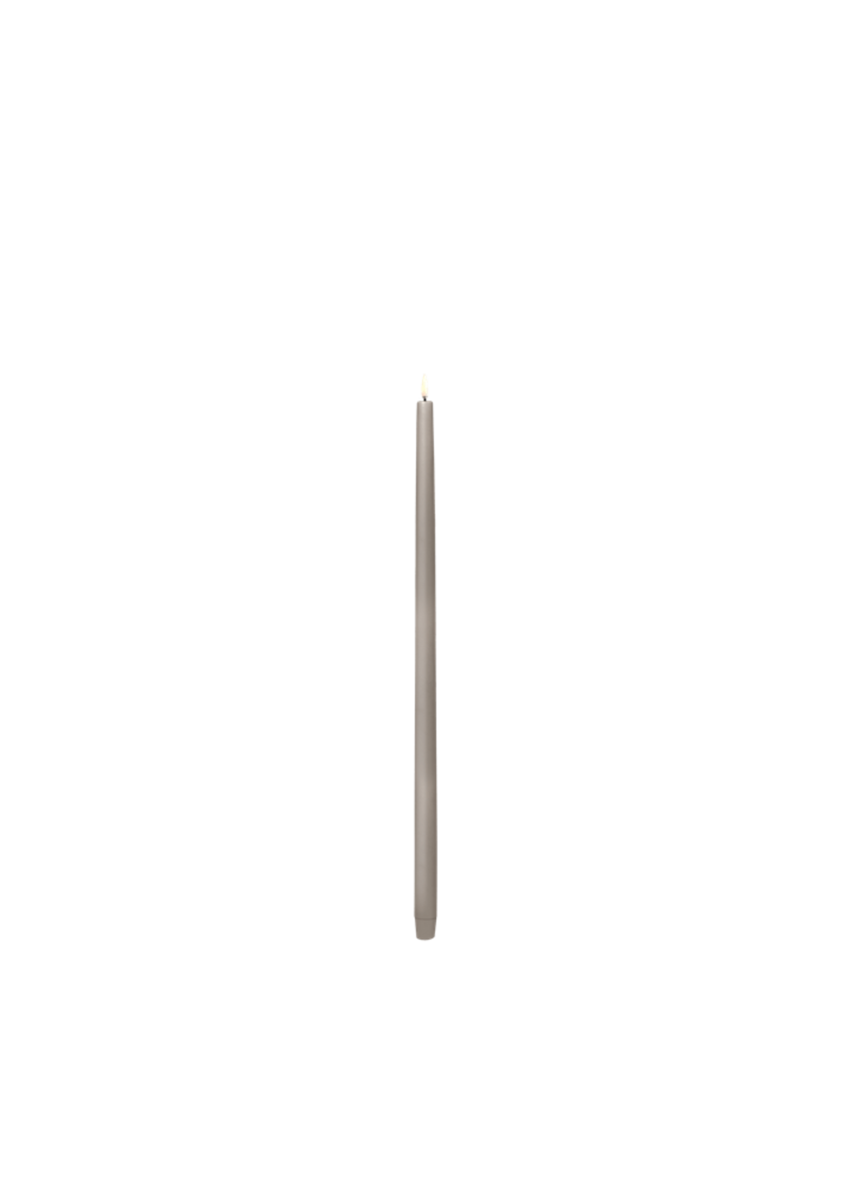 Uyuni LED Tall taper candle, Sandstone 55 cm