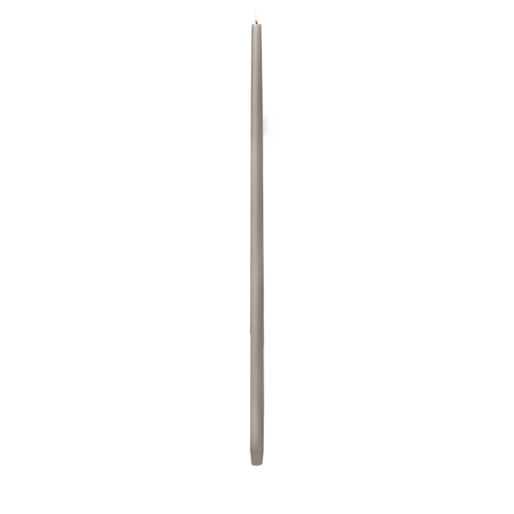 Uyuni LED Tall taper candle, Sandstone 75 cm