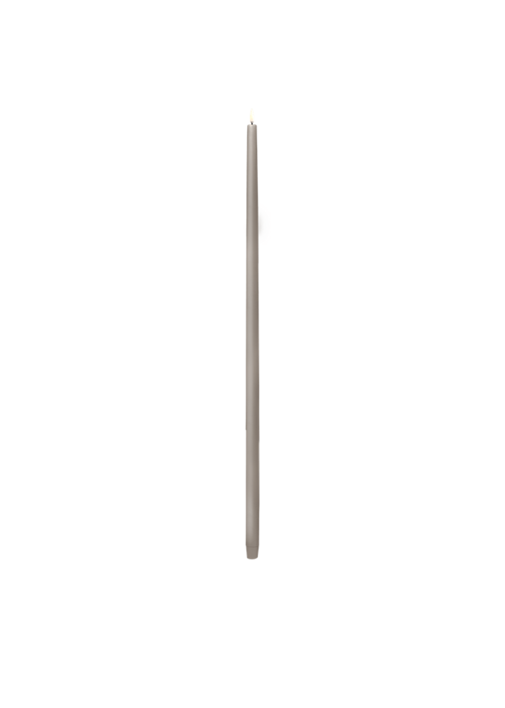 Uyuni LED Tall taper candle, Sandstone 75 cm