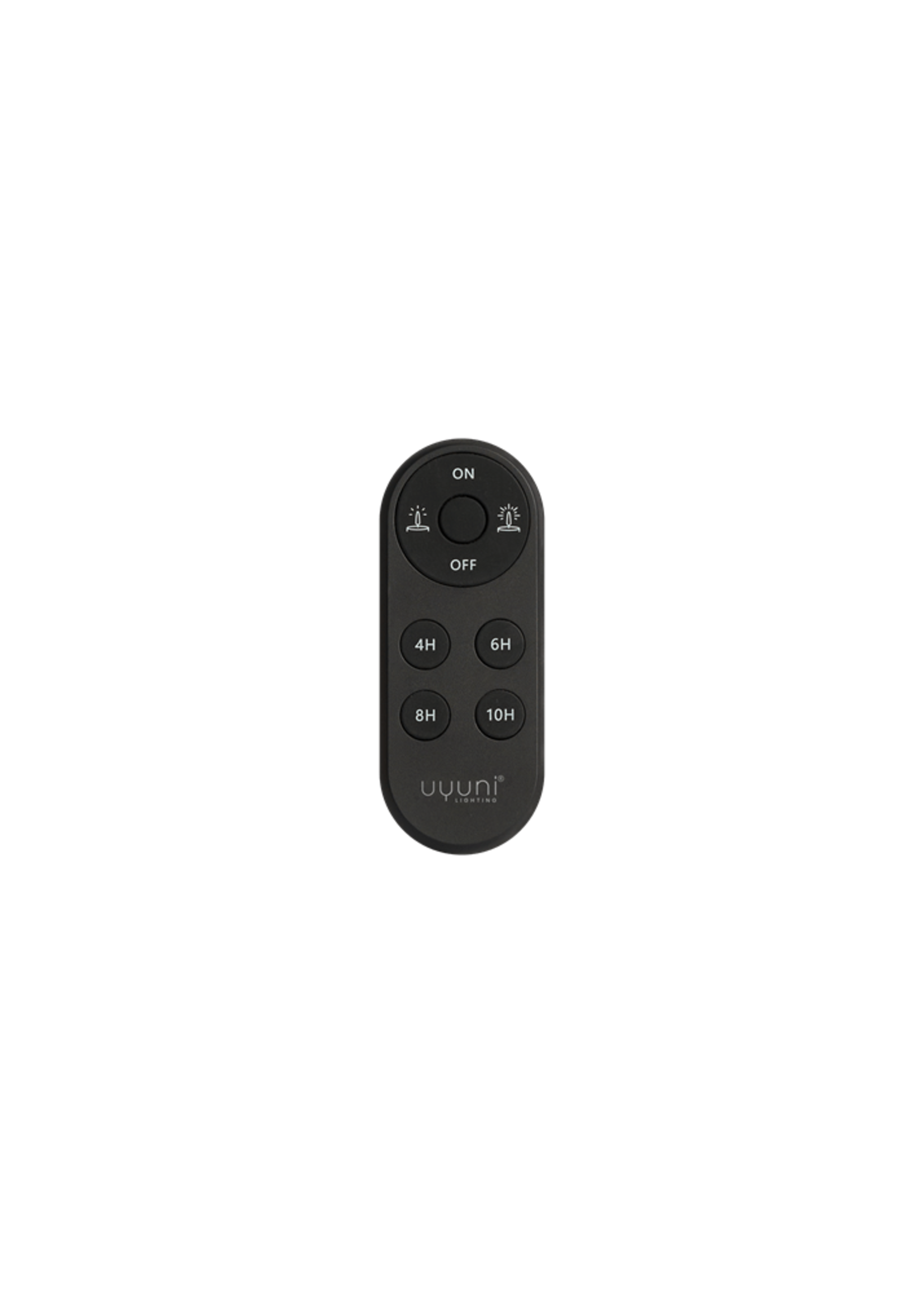 Uyuni Télécommande Bougies Led Ovale Black
