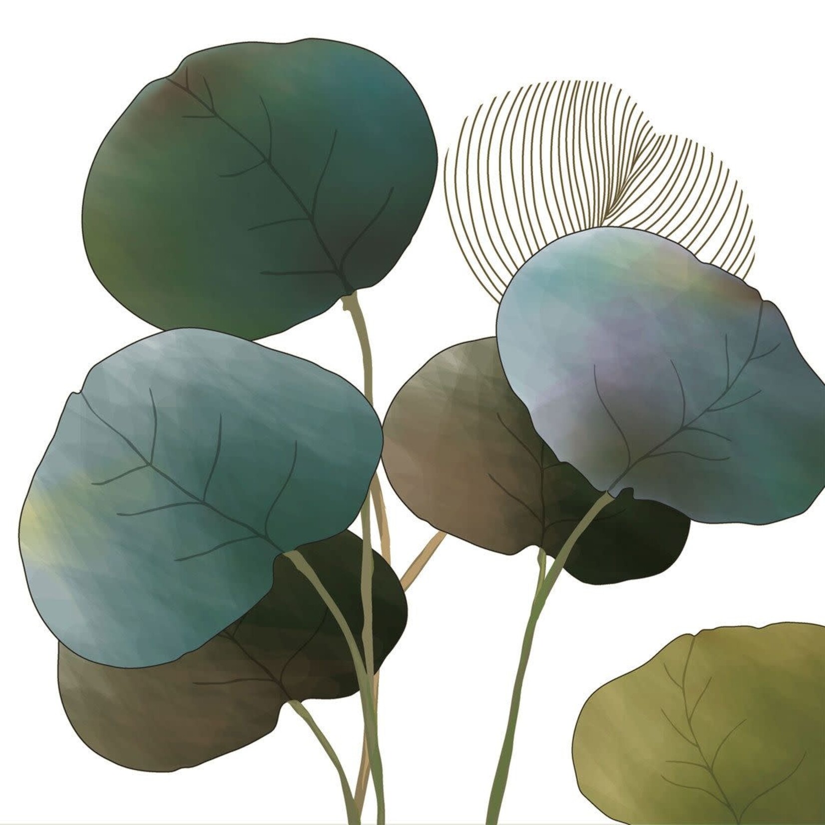 Serviettes en Papier Autumn Glow White 33*33