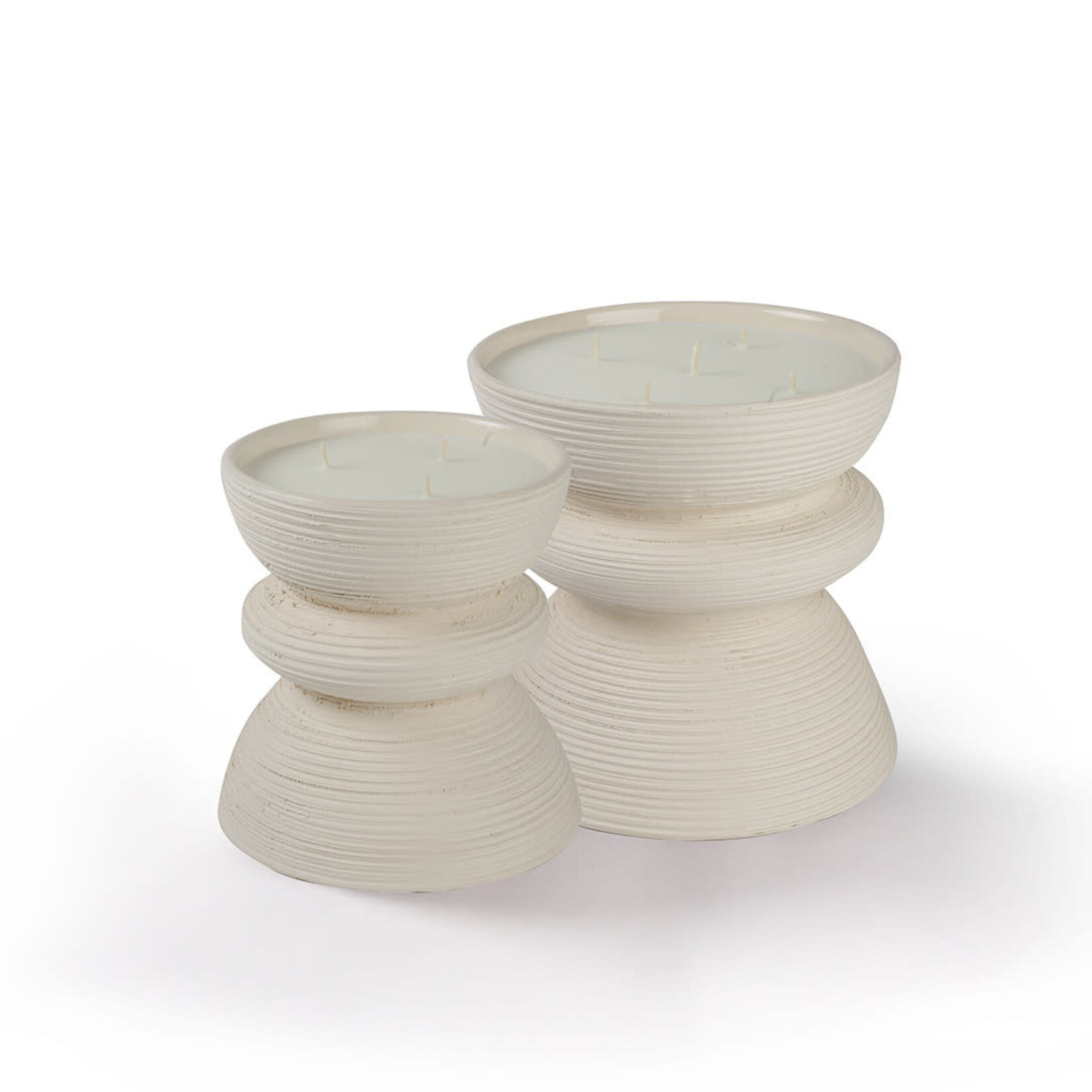 Côté Bougie Bougie Tamtam Strié Blanc Musc Charmeur