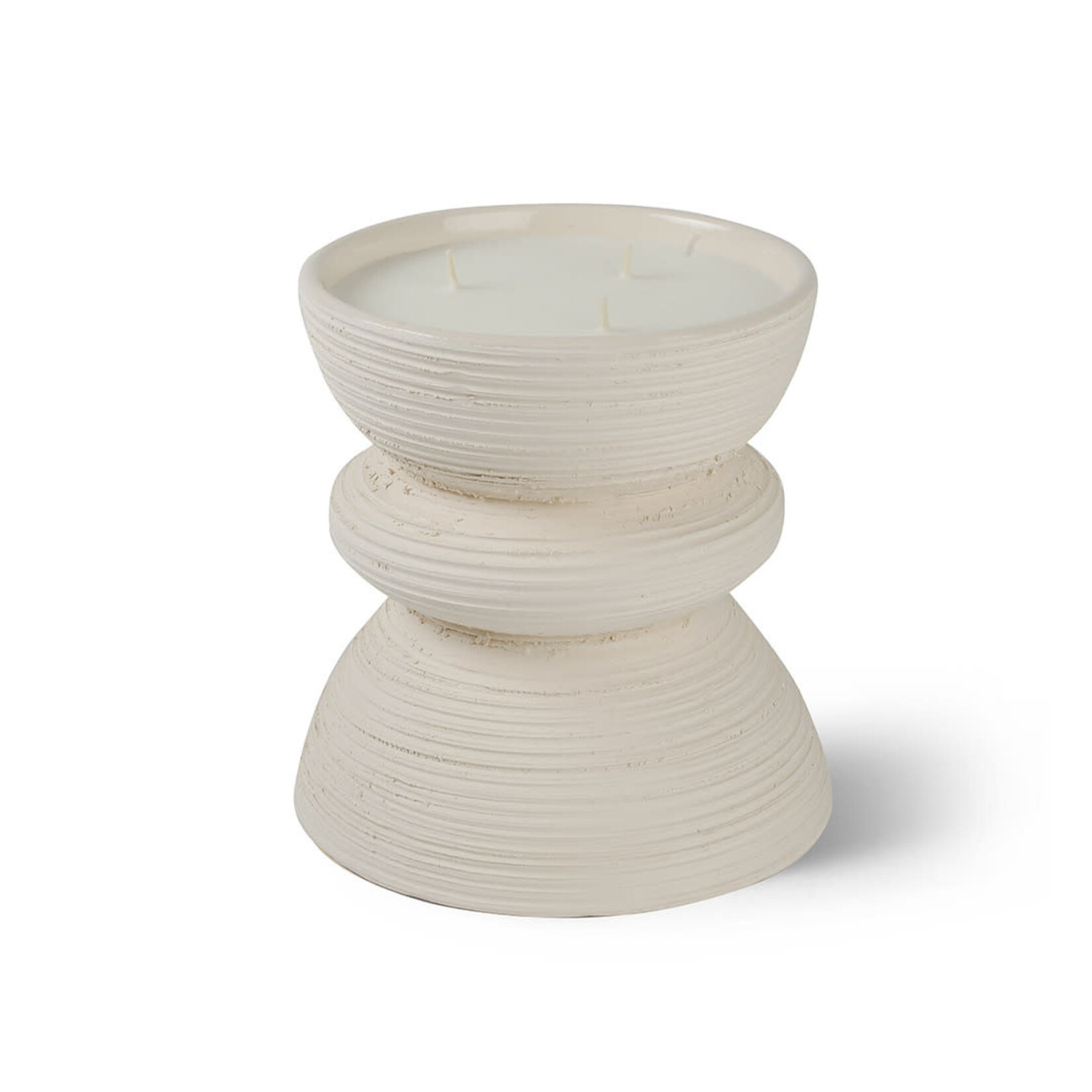 Côté Bougie Bougie Tamtam Strié Blanc Musc Charmeur