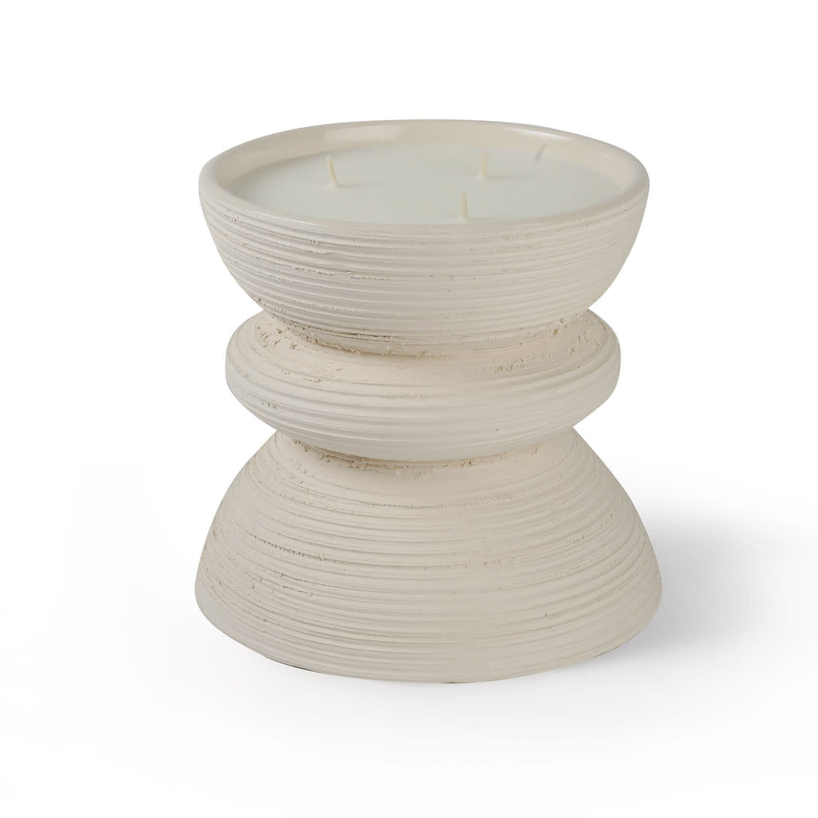 Côté Bougie Bougie Tamtam Strié Blanc Musc Charmeur