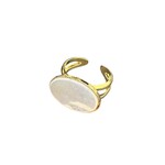 Bague Agathe Nacre Blanche