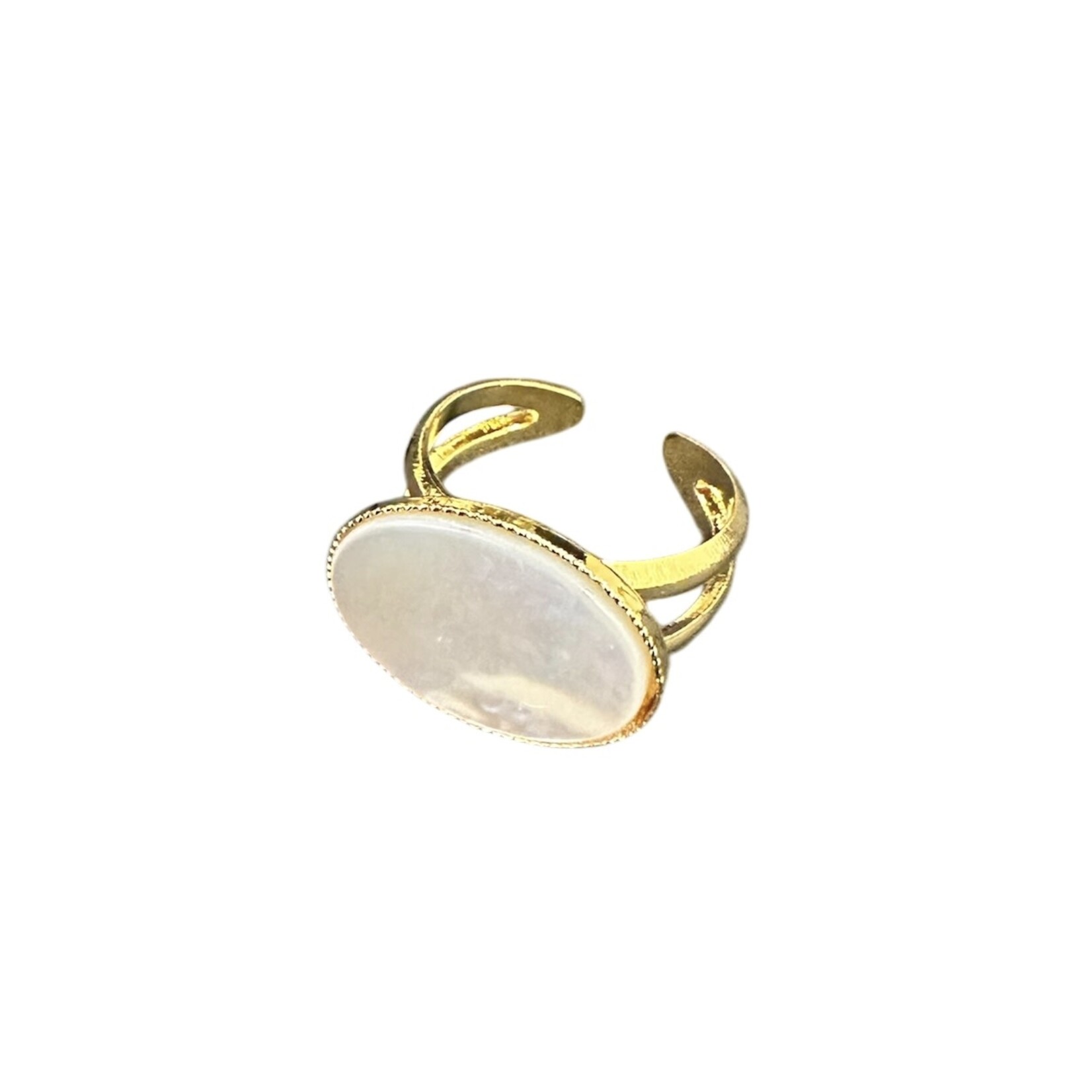 Bague Agathe Nacre Blanche