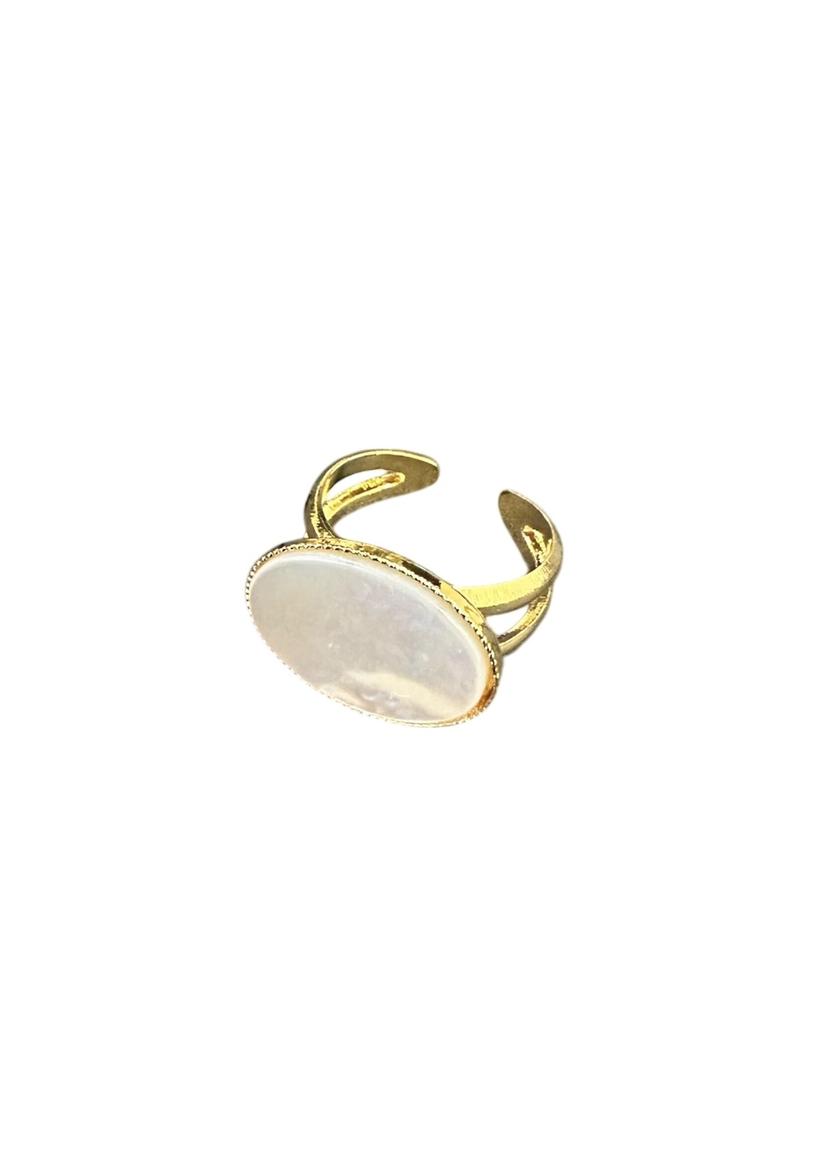 Bague Agathe Nacre Blanche